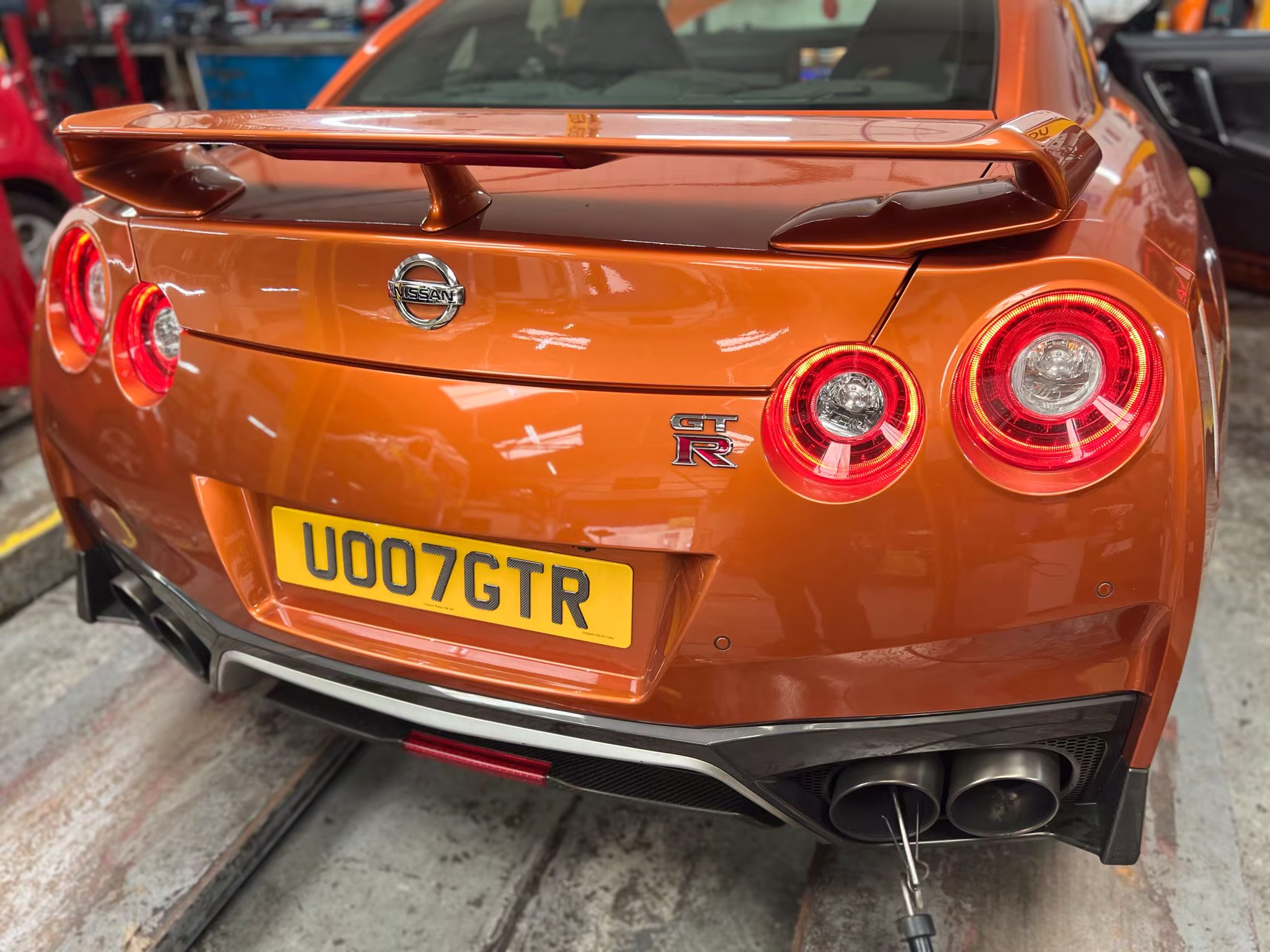Clean and organized service bay at T&T Garage MOT Wembley
